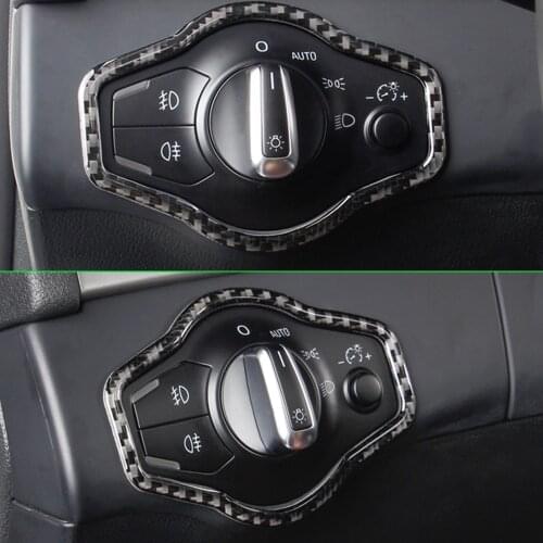 For Audi A4 A5 Q5 S4 S5 SQ5 RS4 RS5 B8 8K 8T 8F 8R Sportback Convertible Car Headlight Adjust Control Switch Trim Cover Stickers