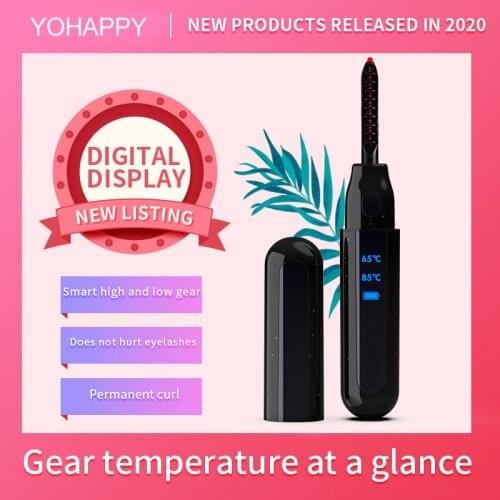 Electric Eyelash Curler USB Rechargeable Eyelash Curler Long Lasting Eyelash Curling Tool LCD 3D Heated Eyelash Curler