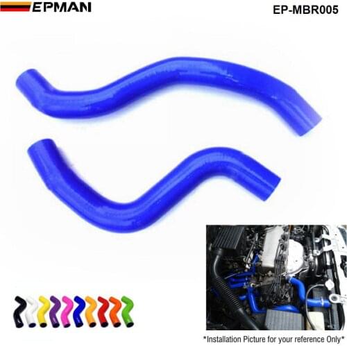 Racing Silicone turbo intercooler Radiator hose kit For MIT Lancer Evolution 9 04+(2pcs) EP-MBR005