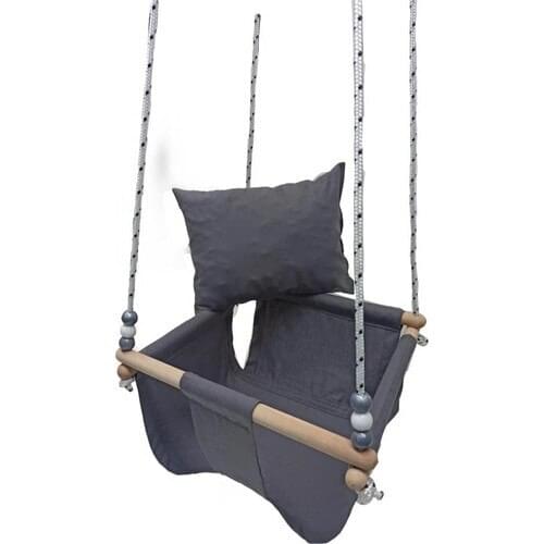 Swing Wooden Color Baby Children Garden Swing Hammock Ceiling Swing Home Swing maximum 50 kg carrying capacity