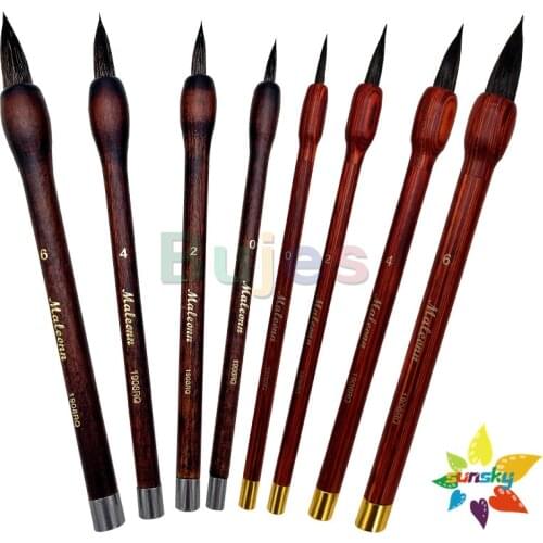 MALEONN Squirrel hair Classical watercolor brush With magnet Pointed head Master level Professional hand drawing Line drawing