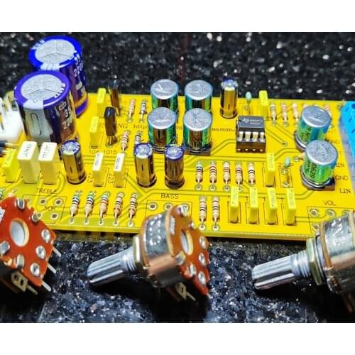 DIY Kit with NE5532 Op Amp Front Board Finished Board 8DB AC Dual 12V ~ 15V Imitation British NAD Tone Front Board