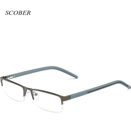 Fashion business reading glasses men Alloy frame Elegant reading glasses women presbyopic eyewear