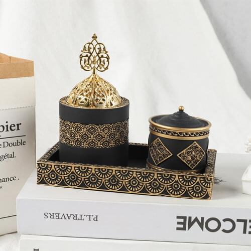 Teapot Set Backflow Incense Burner 2121 Muslim Arabia Cone Censer Ganesha Home Decor Tearoom Ornaments Best for Christmas Gifts