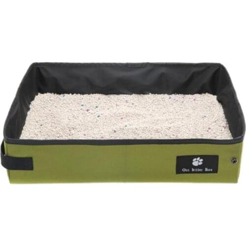 New High-grade Pet Cat Litter Box Folding Waterproof Litter Carrier Toilet Outdoor Cat Litter Box Pet Supplies For Summer Travel