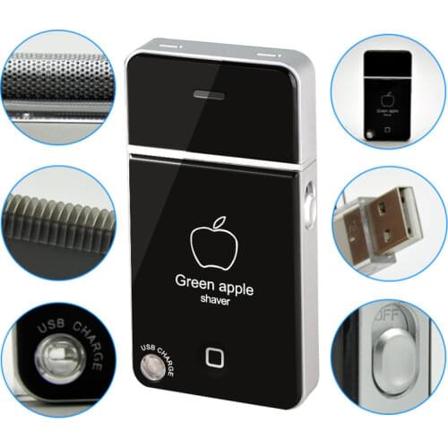 Kemei Reciprocating Rechargeable Electric Shaver Mini Smart Facial Hair Cleaning Tool MenS Travel Cleaning Supplies 43D