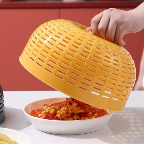 Plastic Multifunctional Food Cover with Round Shape Durable Multifunction Useful Lightweight for Kitchen Living Room SCVD889