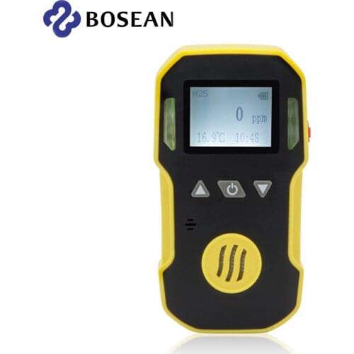 Industry Portable H2S Gas Detector Hydrogen sulfide Alarm detetcor ABS Shell Water, Dust & Explosion Proof USB charge 0-50ppm