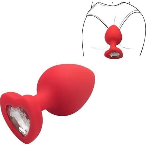 S/M/L 100%Silicone Butt Plug Anal Plugs Unisex Sex Stopper 3 Different Size Adult Toys for Men/Women Anal Trainer For Couples SM