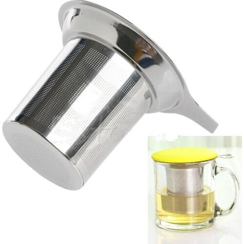 Stainless Steel Tea Strainer Mesh Tea Infuser Reusable Loose Tea Leaf Spice Filter 11*9*7.8cm