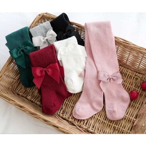 0-24m Spring Autumn Cute Baby Girls pantyhose Knit Tights Cotton Breathable Pantyhose For Toddler Girls tights children stocking