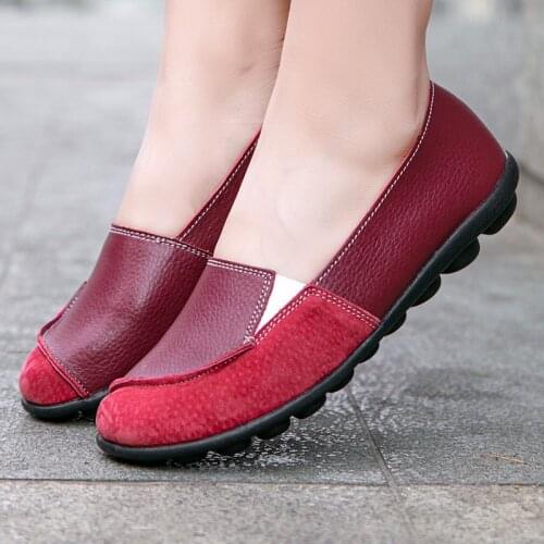 2020 Spring Women Flats Thick bottom Shoes Slip On Flats Soft Ladies Fashion Shoes