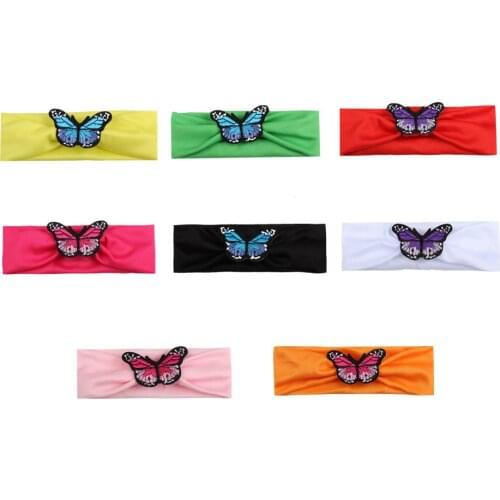 1pcs Baby Headwear Infant bandhnu Turban Headband Kids Girls Cartoon Butterfly Headband Photo Props
