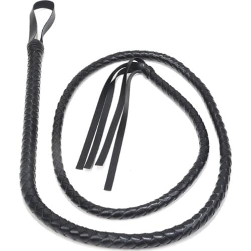 155Cm Long Whip Pu Leather Whip Bdsm Bondage Flog Spanking Slut Slave Chastity Restraints Adult Games Fetish Sex Toys For Couple