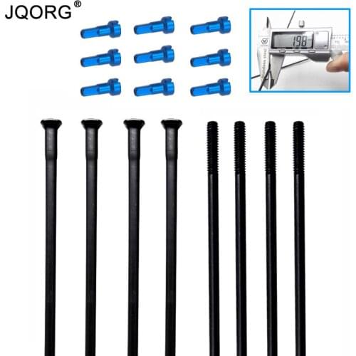 20 Pieces A Lot 14 G Diameter 2.0 mm Straight Head Bicycle Spokes Pillar PSR14 Straight Pull Black Color Mountain Bike Spokes