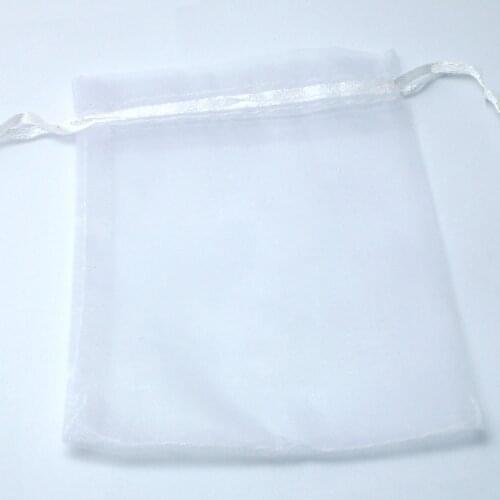 White Organza Bag 9x12cm,Wedding Jewelry Packaging Pouches,Nice Gift Bags 100pcs/lot PS-PDB01-02WH
