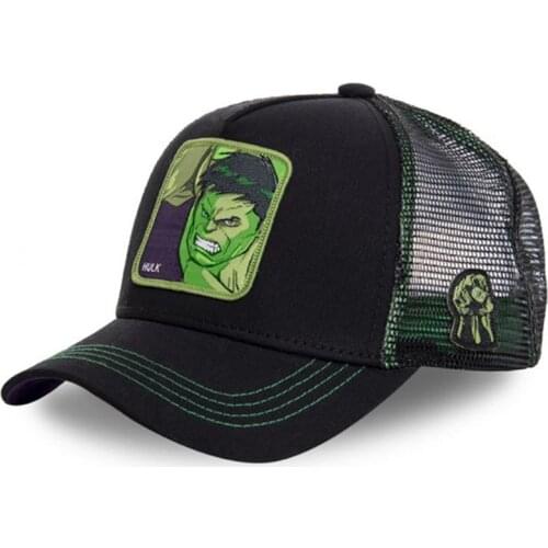 Hulk Net Hat Summer Baseball Cap Women Men Mesh Trucker Snapback Cartoon Dropshipping