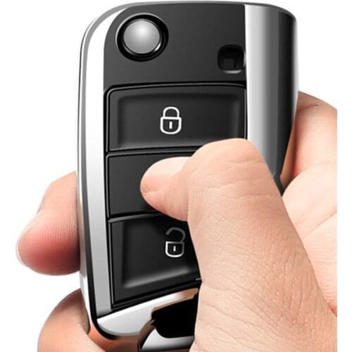 Key chain Hight quality PC+TPU key case cover Key case protective shell holder for VW New Passat Lavida Tiguan Car Holder Shell