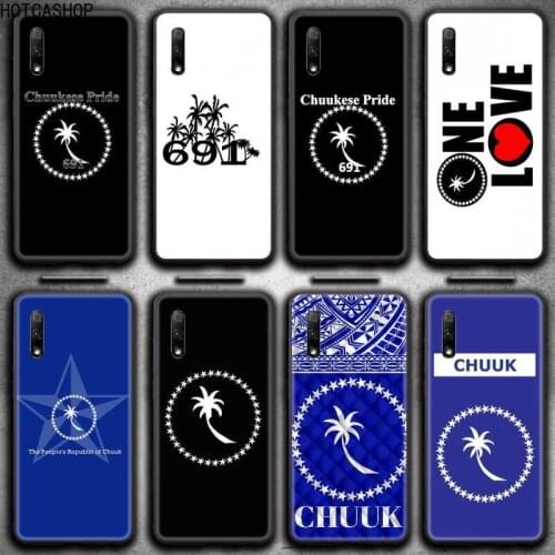 Chuuk Chuukese Pride 691 Flag Phone Case for Huawei Honor 30 20 10 9 8 8x 8c v30 Lite view 7A pro