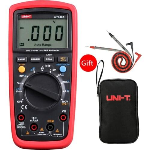UNI-T UT139A UT139B UT139C true RMS digital multimeter NCV resistance capacitance current voltage electrical VFC detector