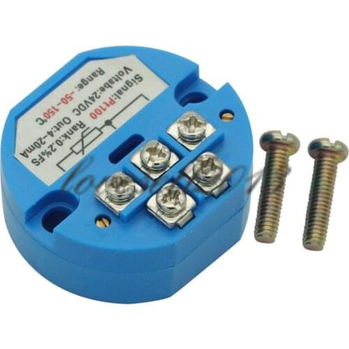RTD PT100 DC 24V Temperature Sensor Transmitter -50-150℃ Degree Range Temperature Sensors
