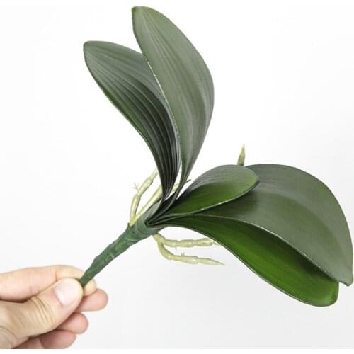Phalaenopsis Leaf Artificial Plant Decorative Flowers Auxiliary Material Flower Decoration Orchid Leaves Bride Wedding Decor