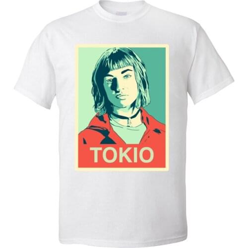 Tokyo Style Mens Tees Men La casa de papel Tshirt O Neck Summer 100% Cotton T Shirt Custom Short Sleeve T-shirts Wholesale