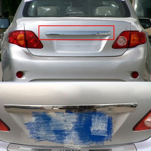 Chrome Stainless Steel Car Rear Trunk Hatch Lid Cover Trim Moulding TailGate Moulding Trim For Toyota Corolla 2009-2010