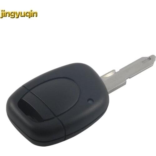 Jingyuqin New 1 Button Uncut Blade Keyless Entry Remote Key Case Shell Fob for Renault Twingo Clio Kangoo Master