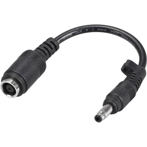 Uxcell Tip Adapter Converter 7.4x5.0mm to 4.8x1.7mm 3A 13cm DC Power Connect Black