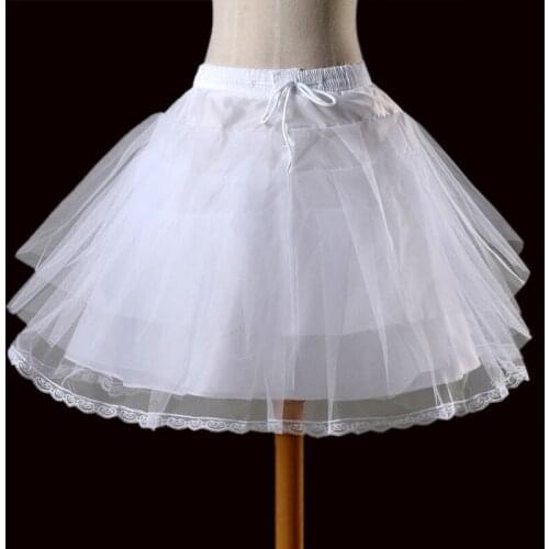 Free Short Organza Halloween Petticoat Crinoline Vintage Wedding Bridal Petticoat for Wedding Dresses Underskirt Rockabilly Tutu