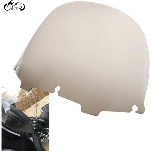 Motorcycle ABS 13" Smoke Windshield For Harley Electra Glide 1996-2013 CVO Street Glide 2006-2013 FLHT FLHTC FLHX Tri Glide
