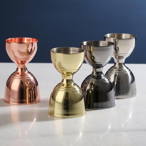 Copper Bell Jigger By A Bar Above - Premium Double Cocktail Jigger Stainless Steel 304 Double Head Measuring Cup