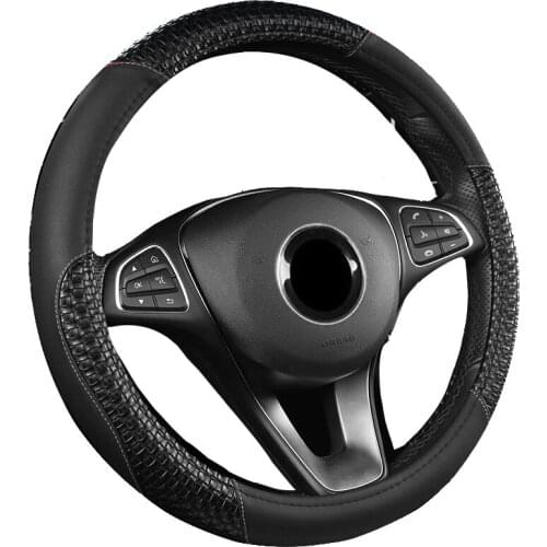 Fashion Sports Car Steering Wheel Cover Wrap Suitable For 37-38CM/14.5" -15" M Size Universal Hand Bar Protecter For Toyota