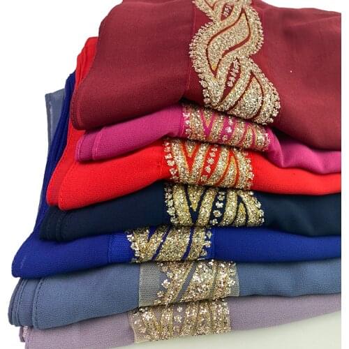 10 pc/lot Fashion Scarf Bubble Chiffon Hijab Warp Scarves For Ladies Shinny Wave Gold Veils Muslim Scarf