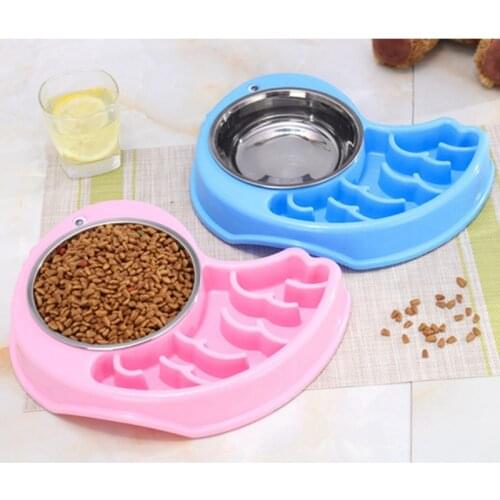 Legendog Dog Slow Eating Non Slip Durable Puzzle Bowl Plastic Feeder Dish Pet Supplies With Baffle Design Slow Feeder Bowl
