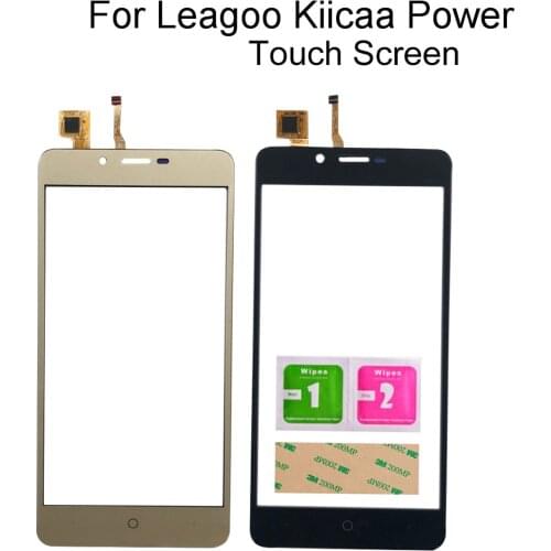 5.0'' Mobile For Leagoo Kiicaa Power Touch Screen Glass Front Glass Panel Digitizer Panel TouchScreen Tools 3M Glue