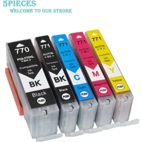 LuoCai PGI-770 CLI-771 Compatible Ink Cartridges For Canon PIMXA MG7770/MG5770/MG6870/MG-5770 Printers Ink For PGI770 CLI771XL