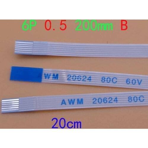 1PC New Power Switch flex cable For Asus A550 A550C X550 X550V X550VC X550C X550CC FFC FPC Flexible Cable Length 20cm 6-Pin