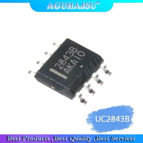 10PCS 2843B UC2843B SOP8 Automotive Current Mode PWM Controllers new original