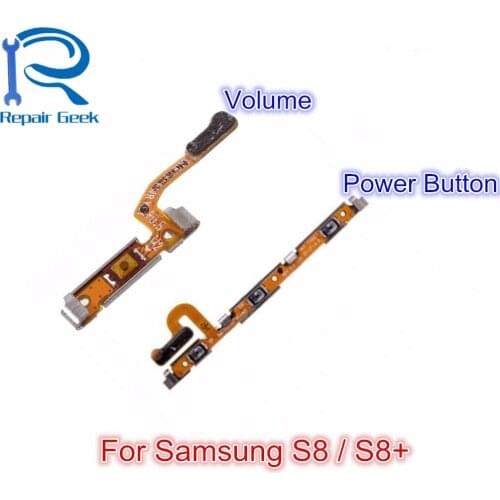 20pcs/lot For Samsung Galaxy S8 G950 / S8+ G955 New Top Quality Volume Button + Power on/off Flex Cable Replacement For S8 Plus