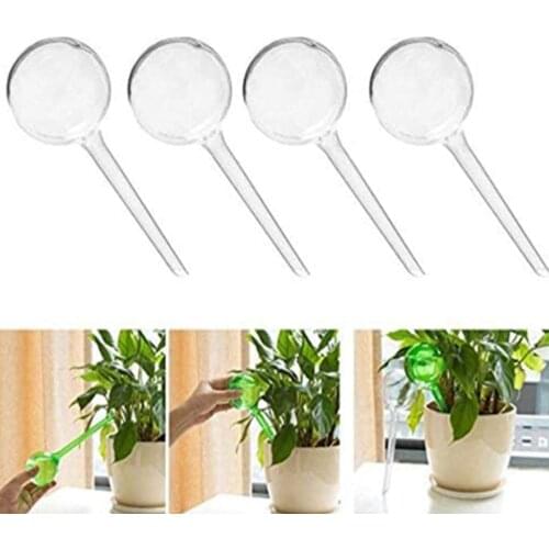 5pcs Automatic Plant Self Watering Water Feeder Plastic PVC Ball Plant Flowers Water Feeder Indoor Outdoor Watering Cans