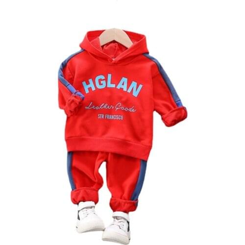 Children Fashion Clothes New Spring Autumn Baby Boys Girls Hooded Jacket Pants 2Pcs/sets Kids Infant Hoodies Toddler Tracksuits