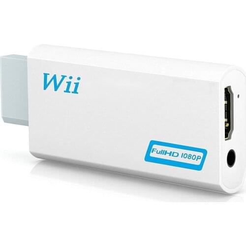 For 1080P Wii to HDMI compatible converter adapter compatible converter 3.5mm audio for PC HDTV monitor display