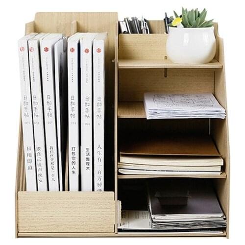 Home Decor Storage Box Office Neatting Storage Shelf Book Magazine Stationery Storage Racks Holder