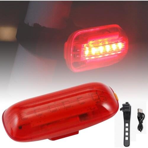 Intelligent Cycling Bike Tail Light Auto ON/OFF LED Warning Light Rechargeable Waterproof Light Sense Safety Light