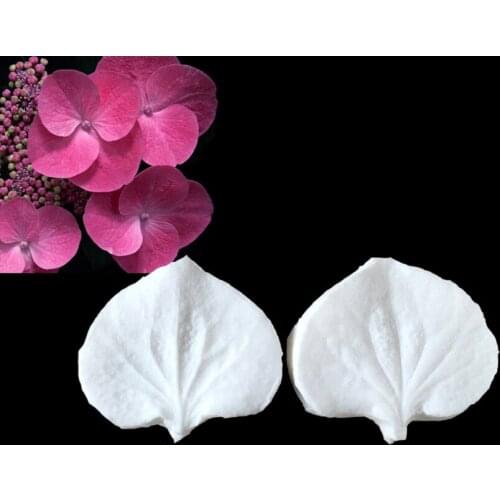 Hydrangea Petals And leaves Shapes Silicone Sugarcraft Moulds Fondant Cake Decorating Tools, Silicone Soap Moulds