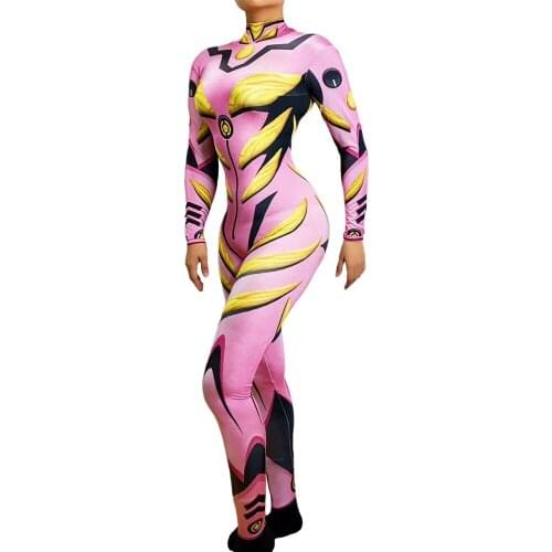 Multicolor Bodysuits Women Skinny Striped Tight Romper Fashion Turtleneck One Piece Jumpsuits Festival Outfit