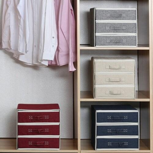 Underwear Socks Drawer Clothes Storage Box Thickened Clothes Blanket Underbed Blanket Pillow Boxes Sundries Bins Accessories