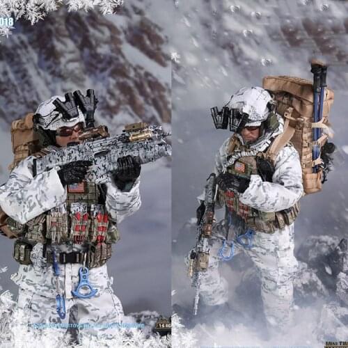NEW mini times toys MT-M018 1/6 US Army Snow Seal Snow Leopard Commando Winter Training 2.0 12-inch Action Figure